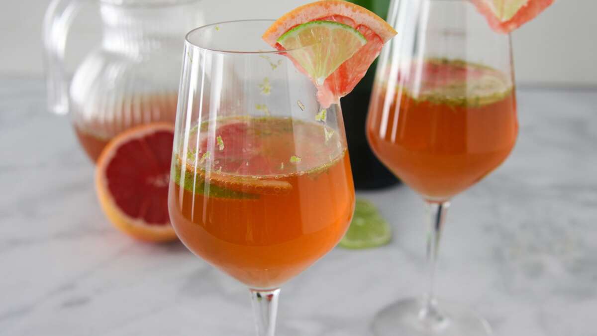 Green Tea and Watermelon Sparkling Sangria