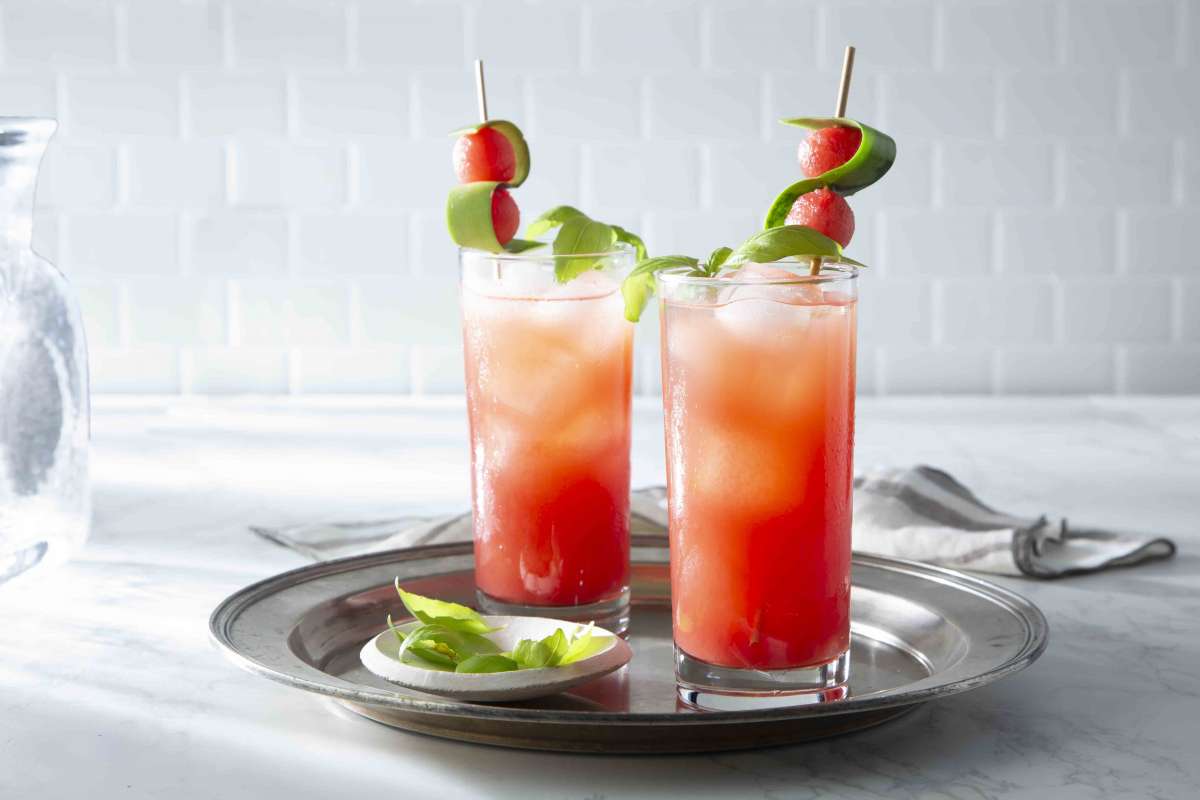 Watermelon, Lime and Basil Iced Green Tea Recipe Luzianne Tea