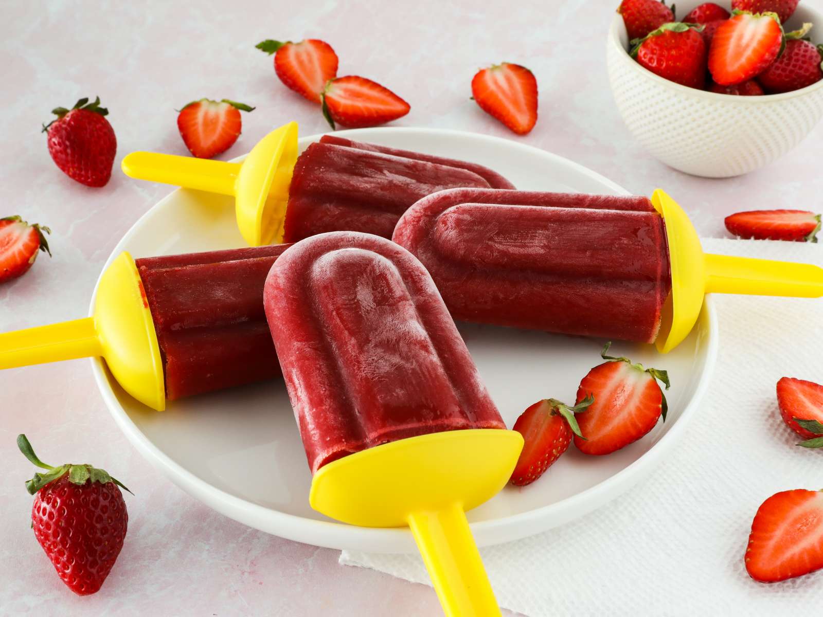 Strawberry Hibiscus Tea Pops