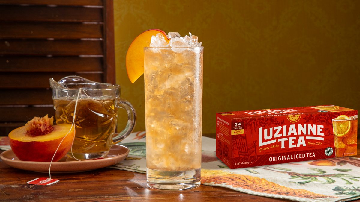 rosy peach cocktail