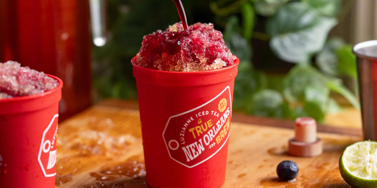 Homemade Luzianne Tea Snowballs with Blueberry Lime Syrup Recipe - Luzianne Tea