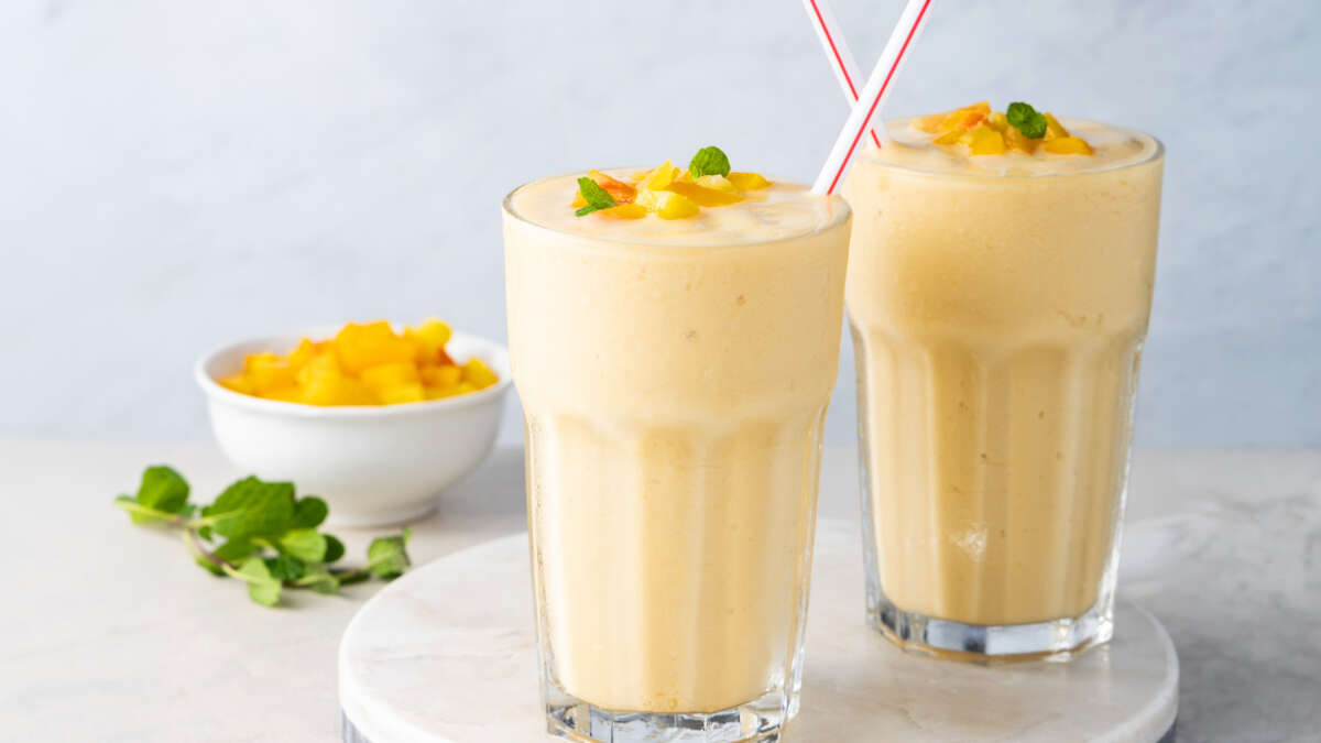 tropical sweet tea smoothies made with sweet tea gallon